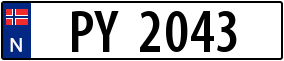 Trailer License Plate